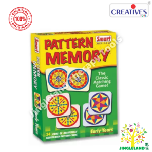 SMART Pattern Memory | Age 3+ | 24 Pair Matching Card Game