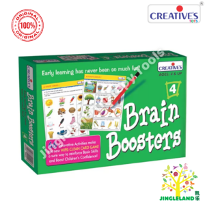 Creative’s Brain Boosters Part 4 Wipe-Clean Learning Kit | Ages 4+