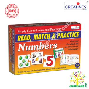 Creative’s Read, Match & Practice Numbers | Puzzles, Board Book & Activity | Ages 3+