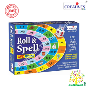 Creative’s Roll & Spell CVC Words – Phonics Learning Game for Kids (5+)