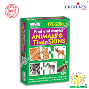 Creative’s Animals & Their Skins Matching Game for Kids | Ages 4+