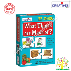Creative’s What Things Are Made Of Learning Matching Game for Kids Age 4+