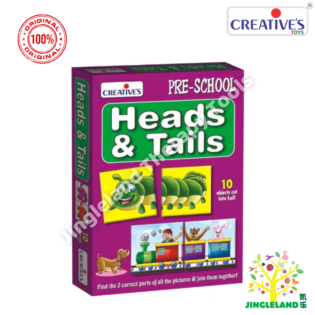Creative’s Heads & Tails Matching Puzzle for Toddlers | Ages 2.5+