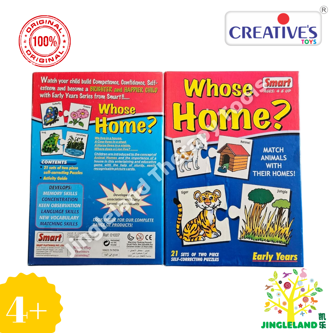 SMART Whose Home 21 Self-Correcting Animal Habitat Puzzles Age 4+ - Image 4